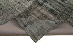 Kırk Yama Siyah Patchwork Pamuk Yün El Dokuma Halısı 256x301 Agacan
