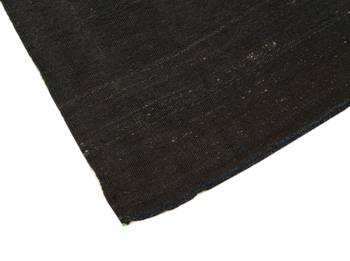 Striped Kilim Kahverengi Çizgili Keçi Tüyü El Dokuma Halısı 185x327 Agacan