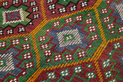 Geometric Kilim Beyaz Geometrik Keçi Tüyü El Dokuma Halısı 163x299 Agacan