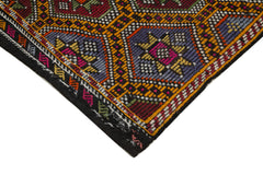 Geometric Kilim Beyaz Geometrik Keçi Tüyü El Dokuma Halısı 170x273 Agacan