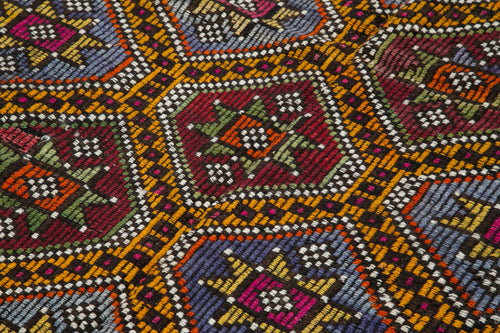 Geometric Kilim Beyaz Geometrik Keçi Tüyü El Dokuma Halısı 170x273 Agacan