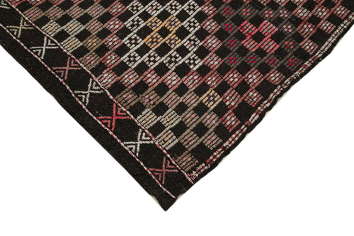 Geometric Kilim Beyaz Geometrik Keçi Tüyü El Dokuma Halısı 203x313 Agacan