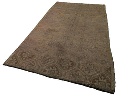 Geometric Kilim Bej Geometrik Keçi Tüyü El Dokuma Halısı 166x323 Agacan