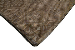 Geometric Kilim Bej Geometrik Keçi Tüyü El Dokuma Halısı 166x323 Agacan