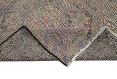 Geometric Kilim Bej Geometrik Keçi Tüyü El Dokuma Halısı 184x350 Agacan