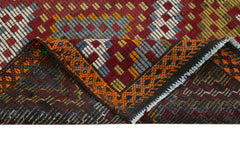 Geometric Kilim Beyaz Geometrik Keçi Tüyü El Dokuma Halısı 181x304 Agacan