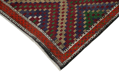 Geometric Kilim Beyaz Geometrik Keçi Tüyü El Dokuma Halısı 178x376 Agacan