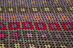 Geometric Kilim Beyaz Geometrik Keçi Tüyü El Dokuma Halısı 191x236 Agacan