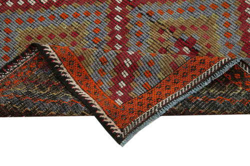 Geometric Kilim Beyaz Geometrik Keçi Tüyü El Dokuma Halısı 176x315 Agacan