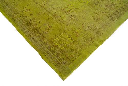 Tebriz Sarı Klasik Pamuk Yün El Dokuma Halısı 415x564 Agacan