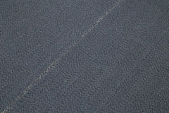 Vintage Flatweave Gri Eskitme Pamuk Yün El Dokuma Halısı 276x363 Agacan