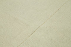 Vintage Flatweave Bej Eskitme Pamuk Yün El Dokuma Halısı 280x326 Agacan