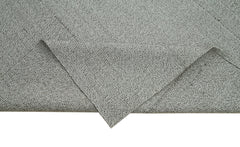 Vintage Flatweave Gri Eskitme Pamuk Yün El Dokuma Halısı 328x383 Agacan