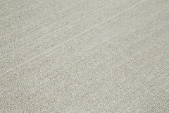 Vintage Flatweave Bej Eskitme Pamuk Yün El Dokuma Halısı 278x304 Agacan
