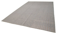 Vintage Flatweave Beyaz Eskitme Pamuk Yün El Dokuma Halısı 290x409 Agacan