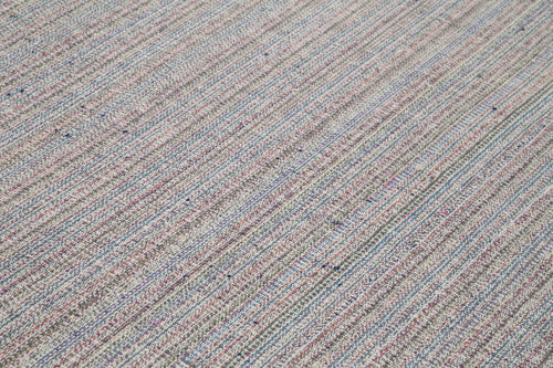 Vintage Flatweave Beyaz Eskitme Pamuk Yün El Dokuma Halısı 290x409 Agacan