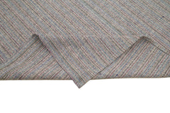 Vintage Flatweave Beyaz Eskitme Pamuk Yün El Dokuma Halısı 290x409 Agacan