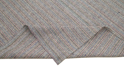 Vintage Flatweave Beyaz Eskitme Pamuk Yün El Dokuma Halısı 290x409 Agacan