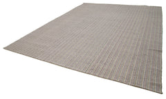 Vintage Flatweave Beyaz Eskitme Pamuk Yün El Dokuma Halısı 320x410 Agacan