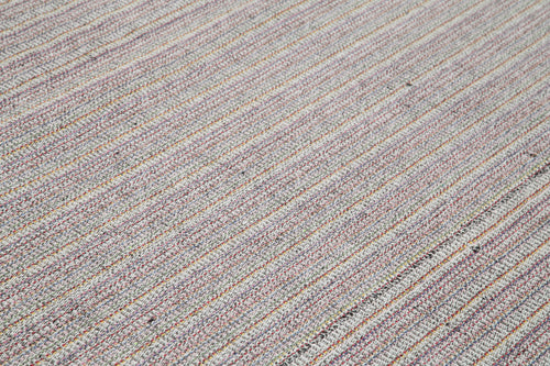 Vintage Flatweave Beyaz Eskitme Pamuk Yün El Dokuma Halısı 320x410 Agacan