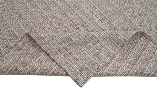 Vintage Flatweave Beyaz Eskitme Pamuk Yün El Dokuma Halısı 320x410 Agacan