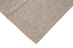 Vintage Flatweave Beyaz Eskitme Pamuk Yün El Dokuma Halısı 316x370 Agacan