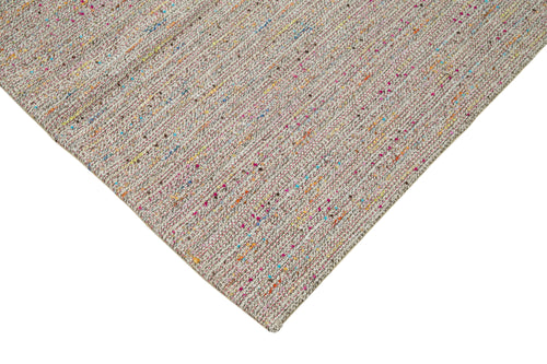 Vintage Flatweave Beyaz Eskitme Pamuk Yün El Dokuma Halısı 316x370 Agacan