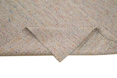 Vintage Flatweave Beyaz Eskitme Pamuk Yün El Dokuma Halısı 316x370 Agacan
