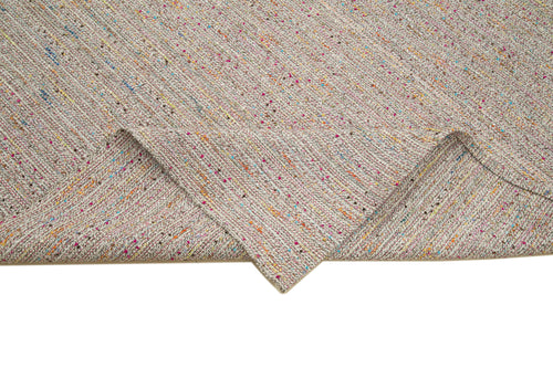 Vintage Flatweave Beyaz Eskitme Pamuk Yün El Dokuma Halısı 316x370 Agacan