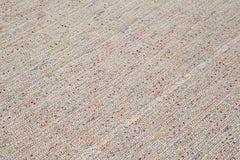 Vintage Flatweave Beyaz Eskitme Pamuk Yün El Dokuma Halısı 315x413 Agacan