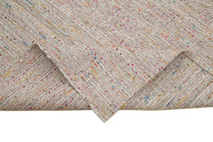 Vintage Flatweave Beyaz Eskitme Pamuk Yün El Dokuma Halısı 315x413 Agacan