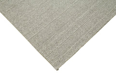 Vintage Flatweave Bej Eskitme Pamuk Yün El Dokuma Halısı 316x382 Agacan