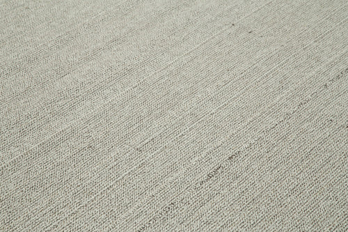 Vintage Flatweave Bej Eskitme Pamuk Yün El Dokuma Halısı 316x382 Agacan