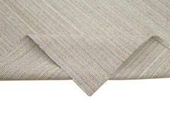 Vintage Flatweave Bej Eskitme Pamuk Yün El Dokuma Halısı 308x410 Agacan