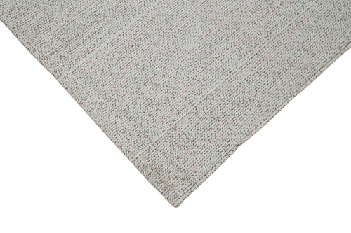 Vintage Flatweave Bej Eskitme Pamuk Yün El Dokuma Halısı 270x375 Agacan