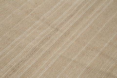 Vintage Flatweave Kahverengi Eskitme Pamuk Yün El Dokuma Halısı 143x227 Agacan