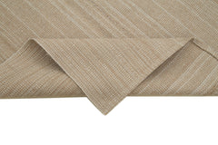 Vintage Flatweave Kahverengi Eskitme Pamuk Yün El Dokuma Halısı 143x227 Agacan