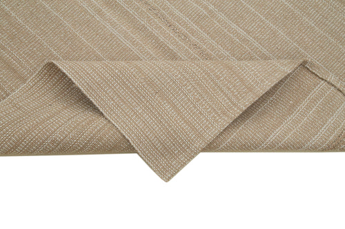 Vintage Flatweave Kahverengi Eskitme Pamuk Yün El Dokuma Halısı 143x227 Agacan