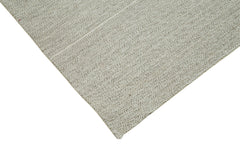 Vintage Flatweave Bej Eskitme Pamuk Yün El Dokuma Halısı 187x303 Agacan