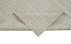 Vintage Flatweave Bej Eskitme Pamuk Yün El Dokuma Halısı 187x303 Agacan
