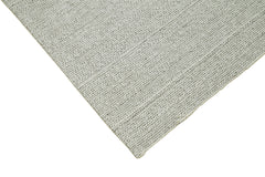 Vintage Flatweave Bej Eskitme Pamuk Yün El Dokuma Halısı 203x294 Agacan