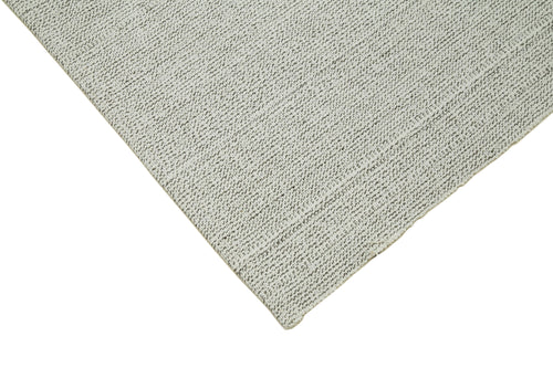 Vintage Flatweave Bej Eskitme Pamuk Yün El Dokuma Halısı 203x294 Agacan