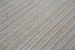 Vintage Flatweave Gri Eskitme Pamuk Yün El Dokuma Halısı 200x325 Agacan