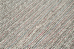 Vintage Flatweave Gri Eskitme Pamuk Yün El Dokuma Halısı 200x350 Agacan