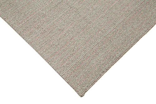 Vintage Flatweave Gri Eskitme Pamuk Yün El Dokuma Halısı 181x290 Agacan