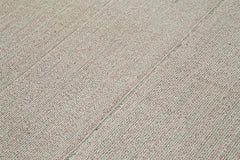 Vintage Flatweave Gri Eskitme Pamuk Yün El Dokuma Halısı 181x290 Agacan