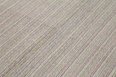Vintage Flatweave Beyaz Eskitme Pamuk Yün El Dokuma Halısı 191x315 Agacan