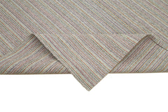 Vintage Flatweave Beyaz Eskitme Pamuk Yün El Dokuma Halısı 191x315 Agacan