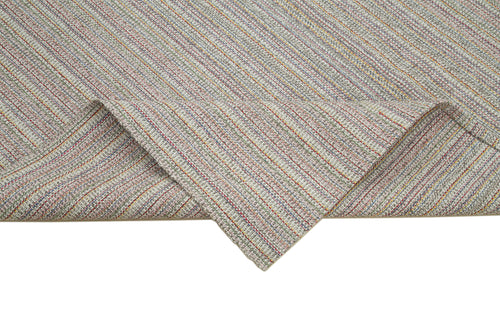 Vintage Flatweave Beyaz Eskitme Pamuk Yün El Dokuma Halısı 191x315 Agacan