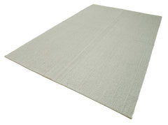 Vintage Flatweave Bej Eskitme Pamuk Yün El Dokuma Halısı 203x345 Agacan